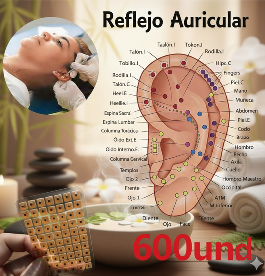Parches de acupresión auricular vital - Caja x 600 unidades