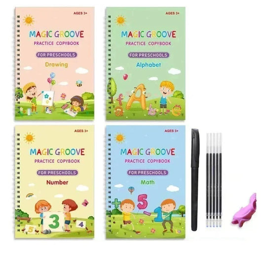 Set de 4 Llibros de Caligrafia para niños